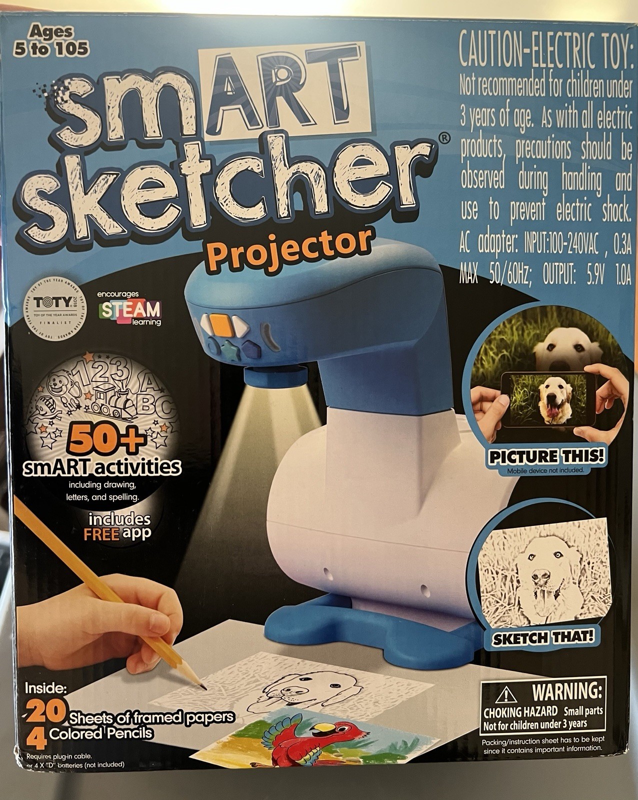 Smart Sketcher Projector Learning and Creative Sketch Toy Tested & Works