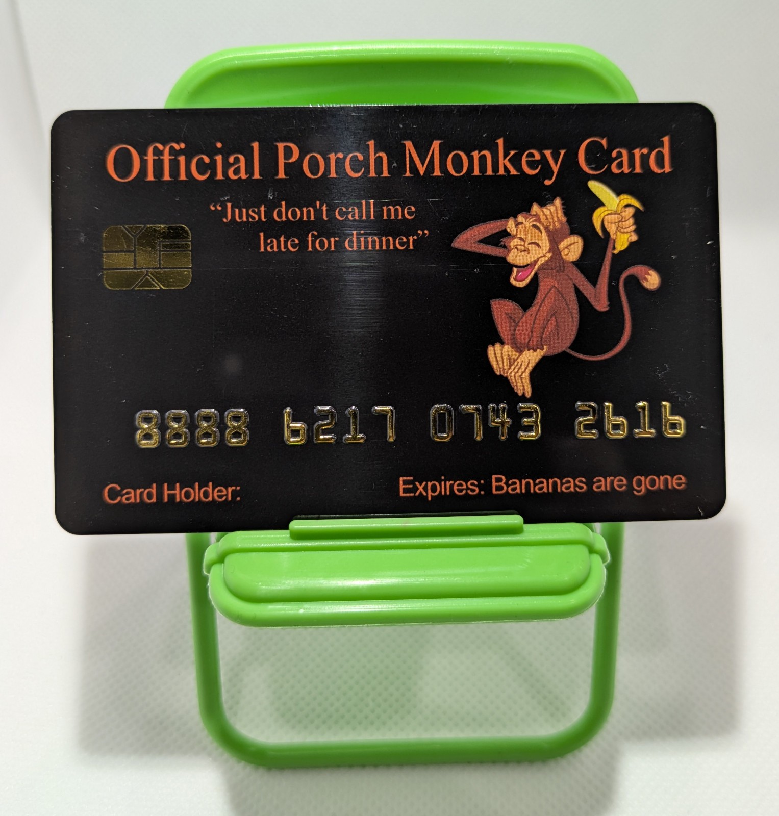 Humor Gag Card – Printed Novelty Collectible for Display 8 Paack