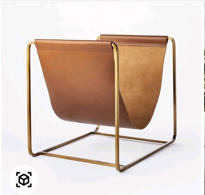 Interior Design: Fireplace Leather Log Holder