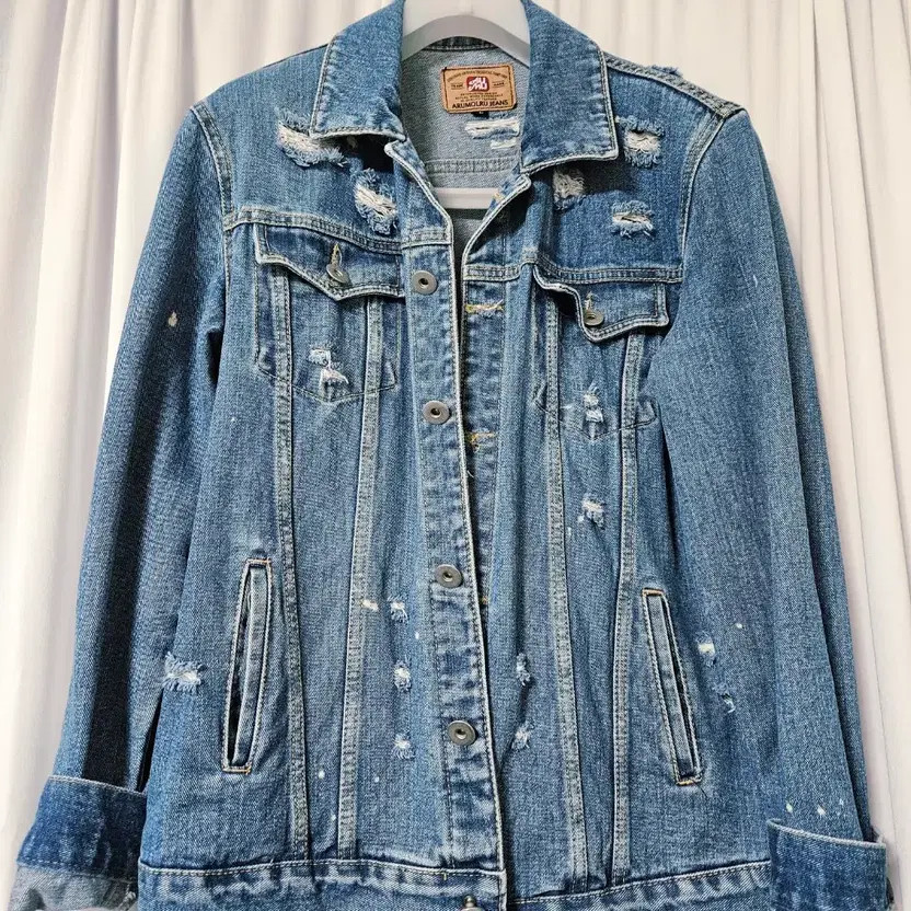 L Size Denim Blue Jean Jacket Stylish Wear