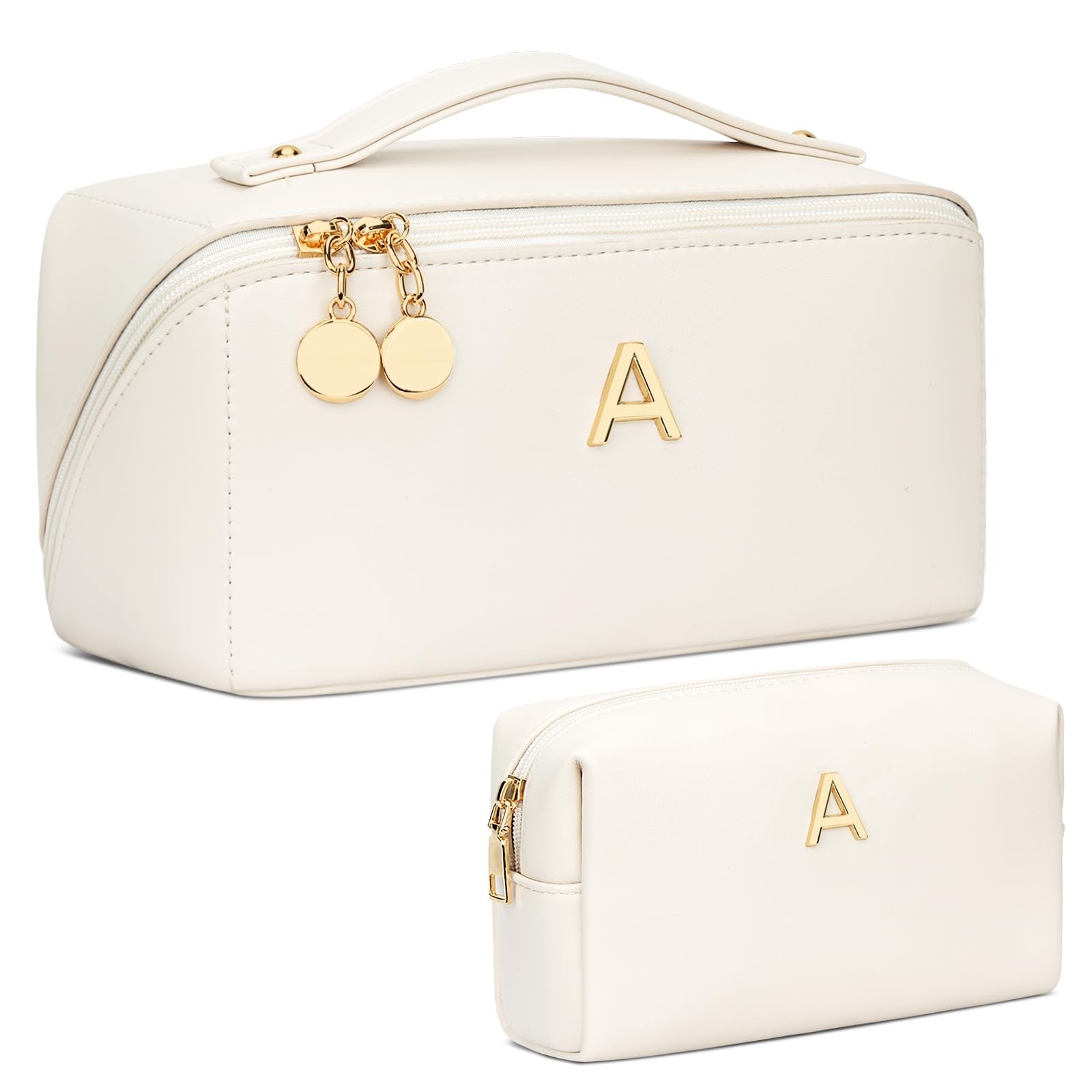 Birthday Gifts for Women Teen Girl, Personalized Initial Makeup Organizer Bag...