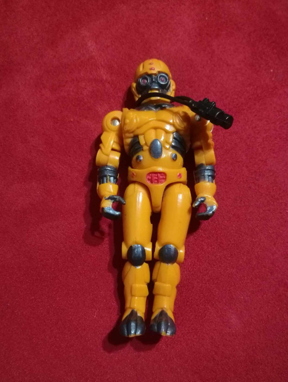 Vintage Plotter Joule Fun Tech 1994 Yellow Action Figure 1:18, 3.75"