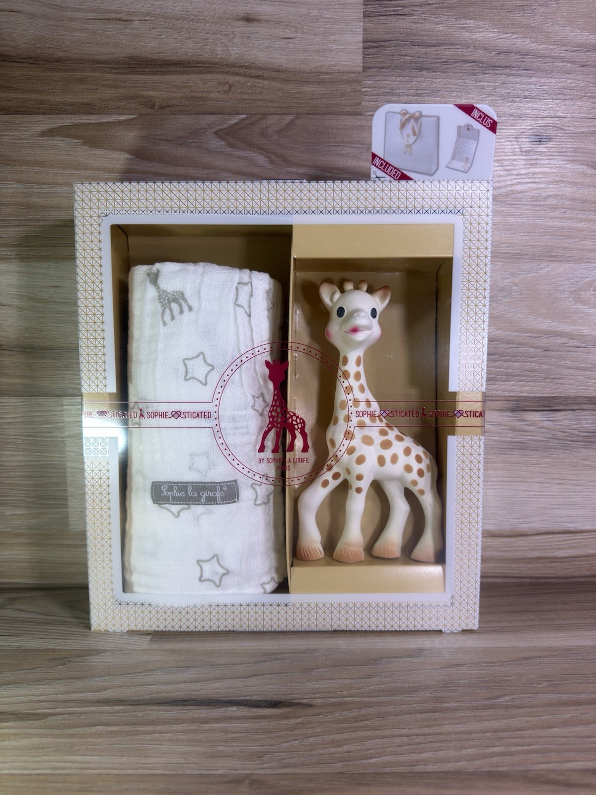 Sophie la Girafe Gift Set | Teething Toy and Blanket for Babies