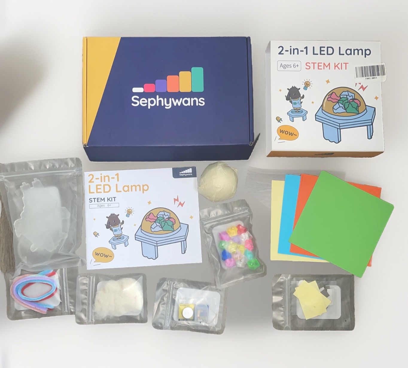 LED Lamp STEM Kits Ages 6+ Cool Gadgets DIY Toys Color Changing Night Light