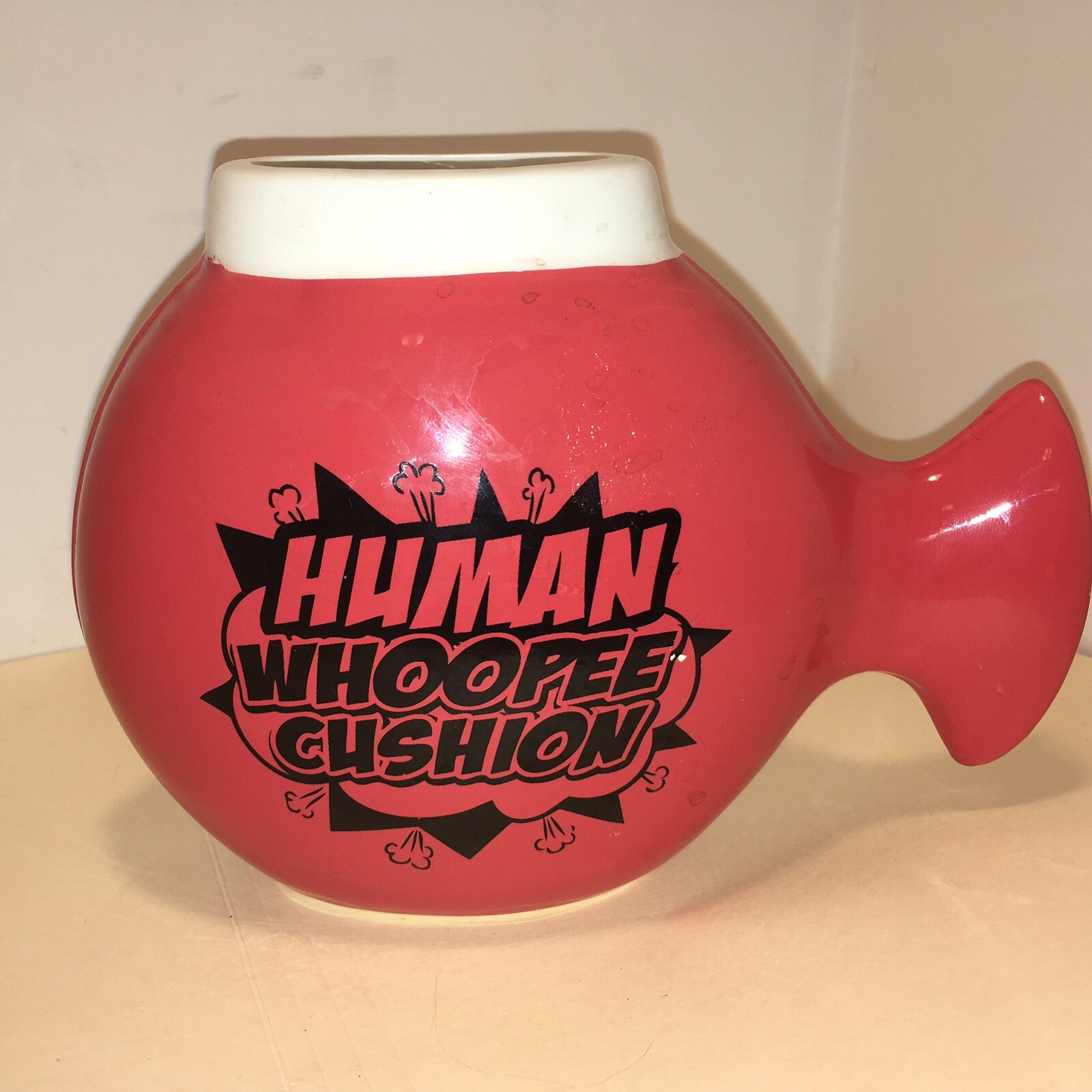 Whoopee Cushion Funny Mug Coffee Tea Ceramic Gag Gift Whoopie Bigmouth Inc