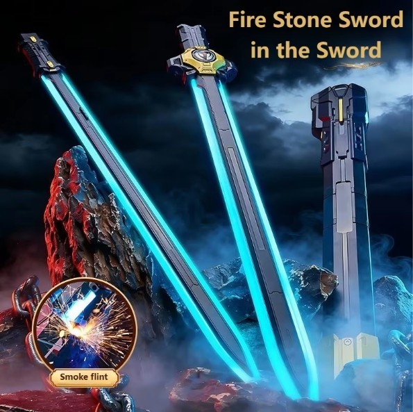 LED Light Toy Sword with Hidden Sword Cosplay Gadget Kids Adults