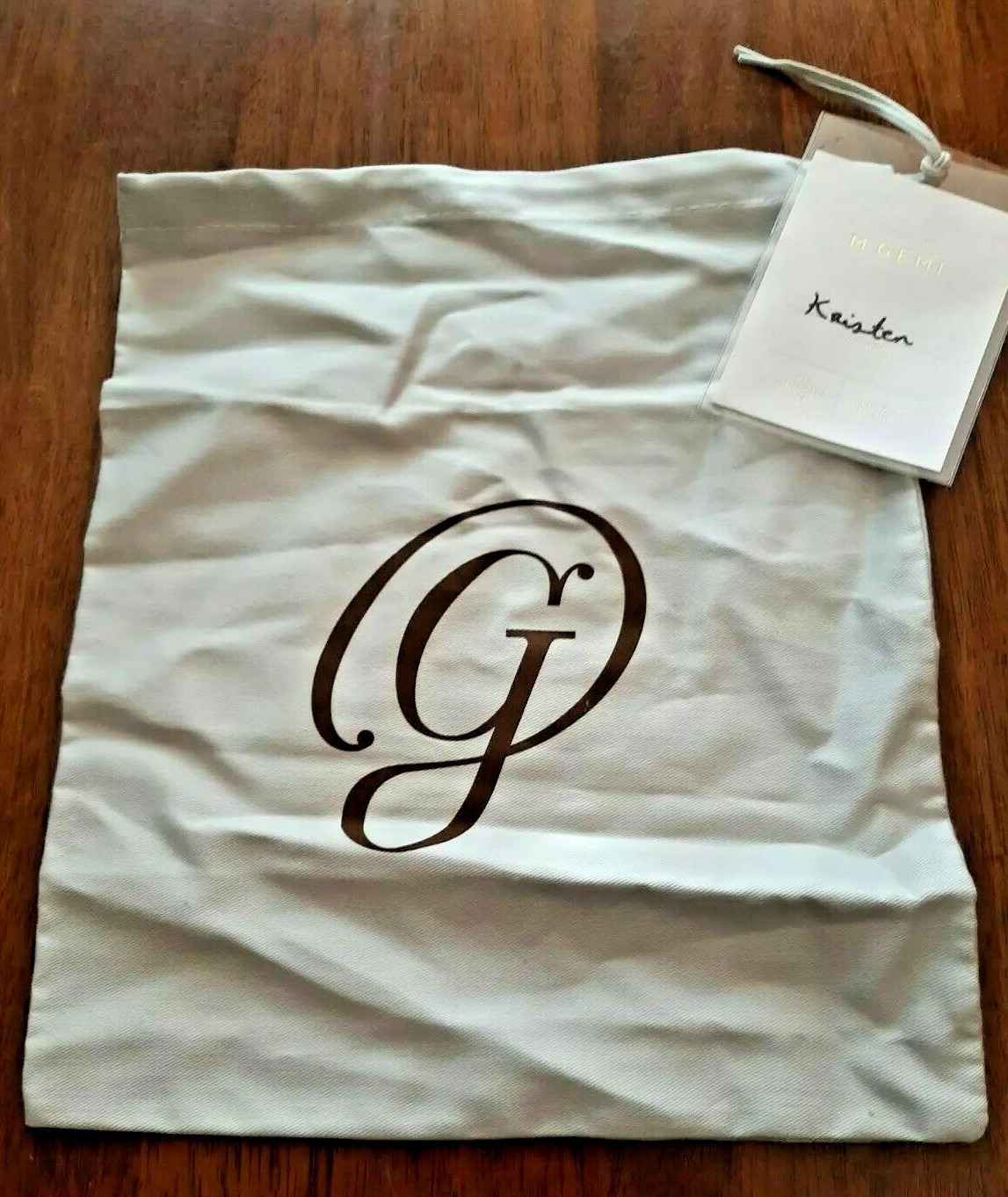luxury Italian gift bag - M. GEMI - Maria Gangemi Italy - drawstring 