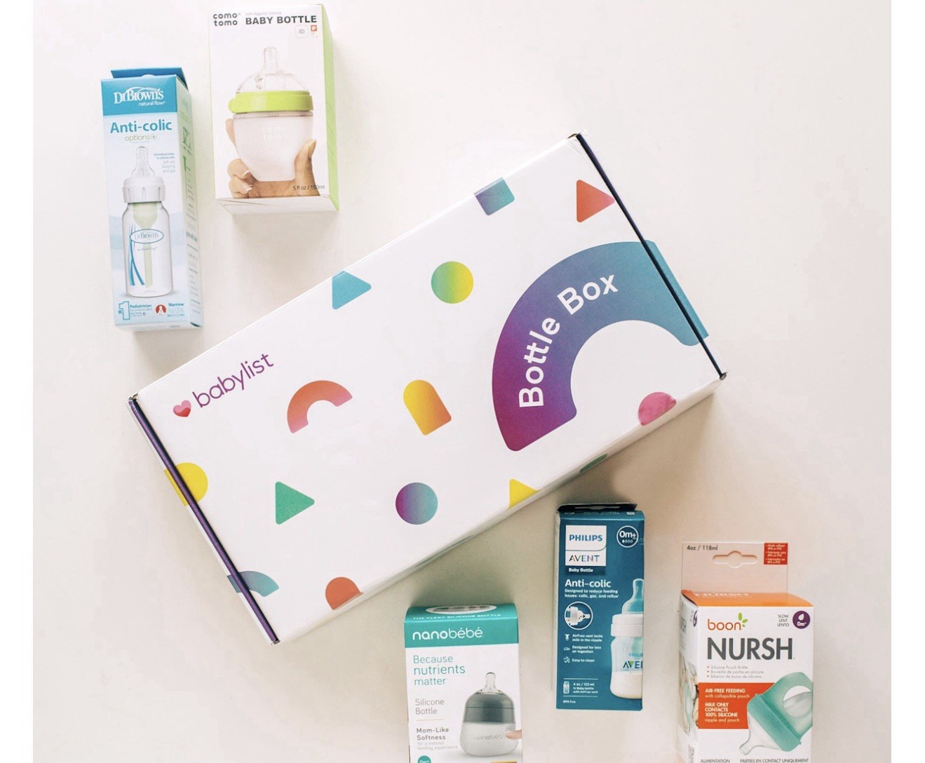 Baby bottles Gift Set Philips, nanobébé, Comotomo, Avent, Dr. Brown’s and Boom 5