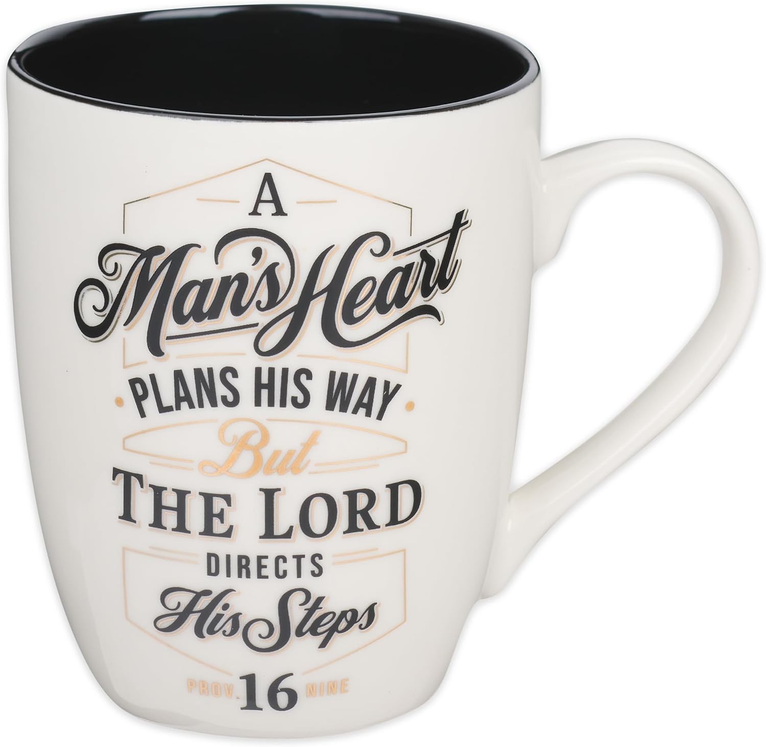 Christian Art Gifts Inspirational Ceramic Coffee & Tea Scripture Mug for Men: A