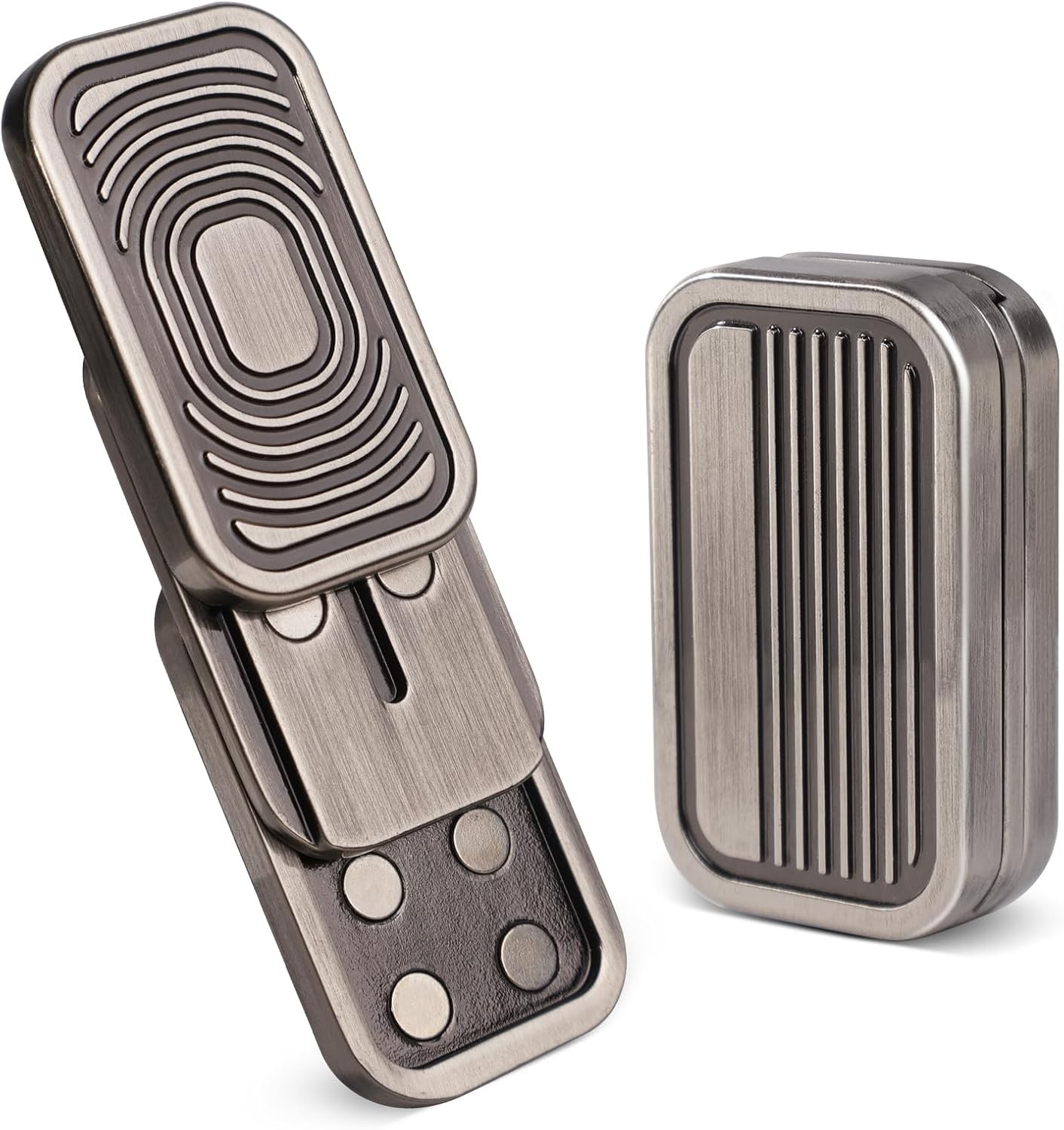 Triple Fidget Slider, Magnetic Metal Fidget Toys Adults Anxiety EDC Cool Gadgets