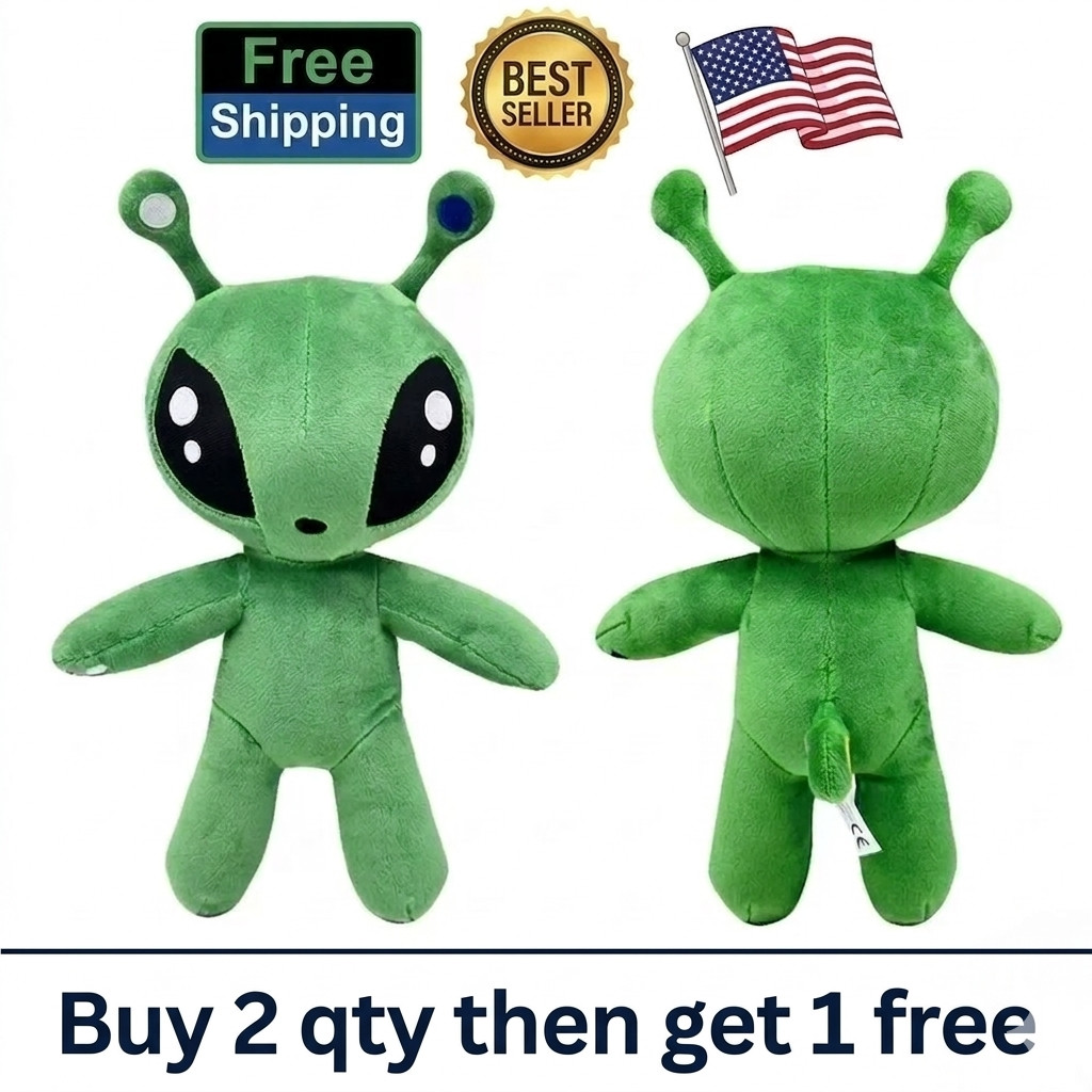 IKEA AFTONSPARV Alien Plush - Green Kids' Favorite 13 ½" Soft Toy Anime(30cm)