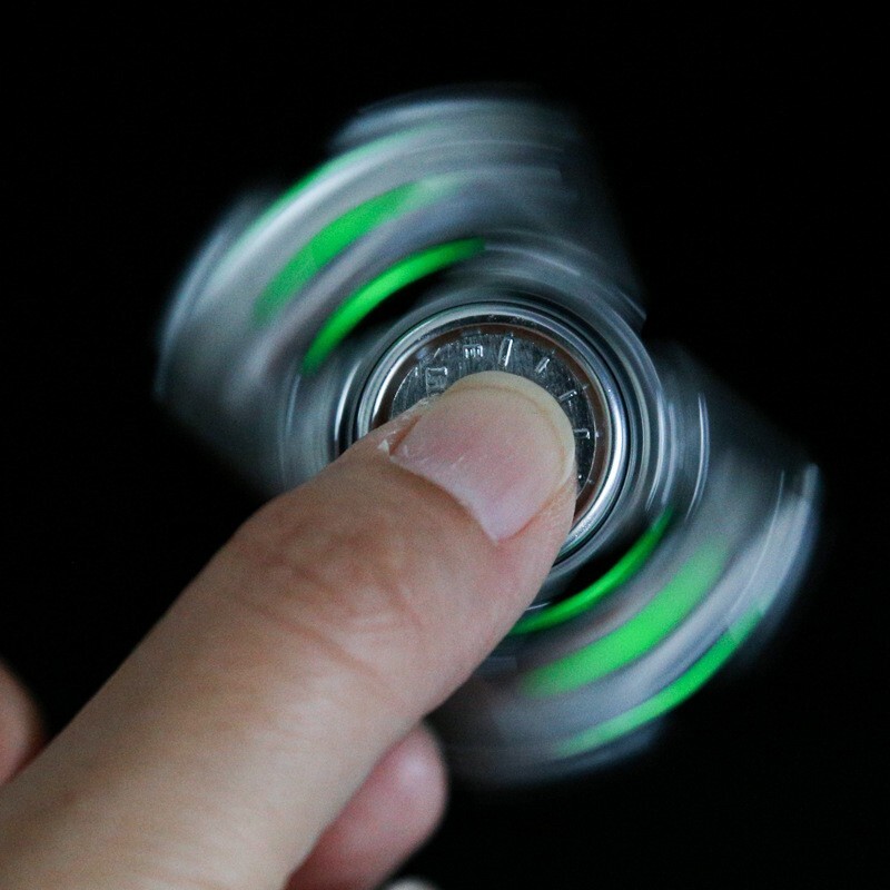 EDC Luminous Punk Fidget Toy Metal Fidget Spinner Stress Relief Toy Cool Gadget