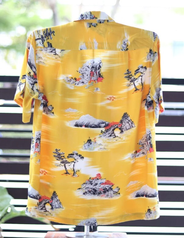 Hawaiian Shirt Brad Pitt (Original Genuine 100%) Yellow Style Cliff Booth