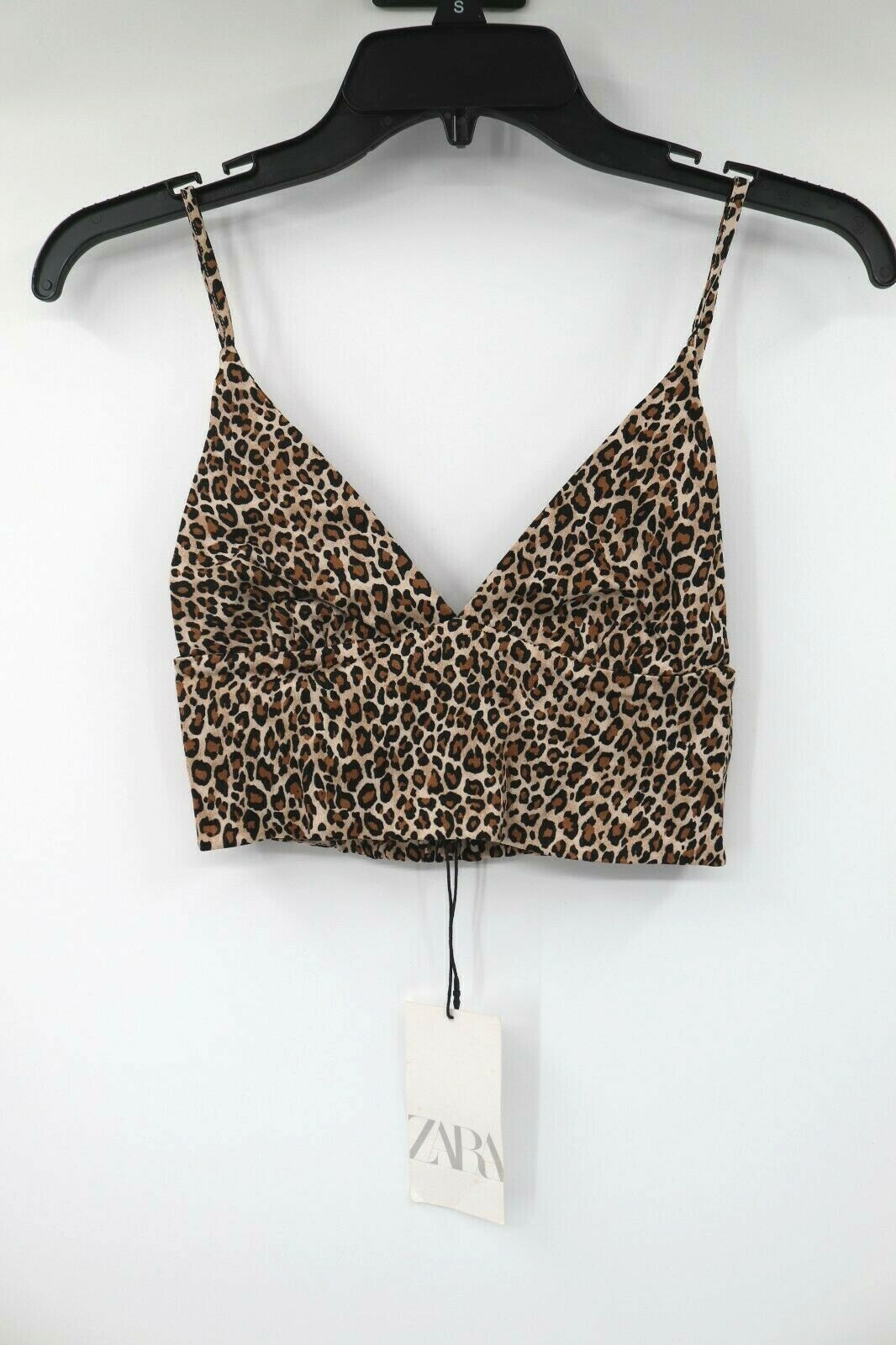 NWT Zara women's XS leopard print bralette top 3067/029/051 trendy fashion