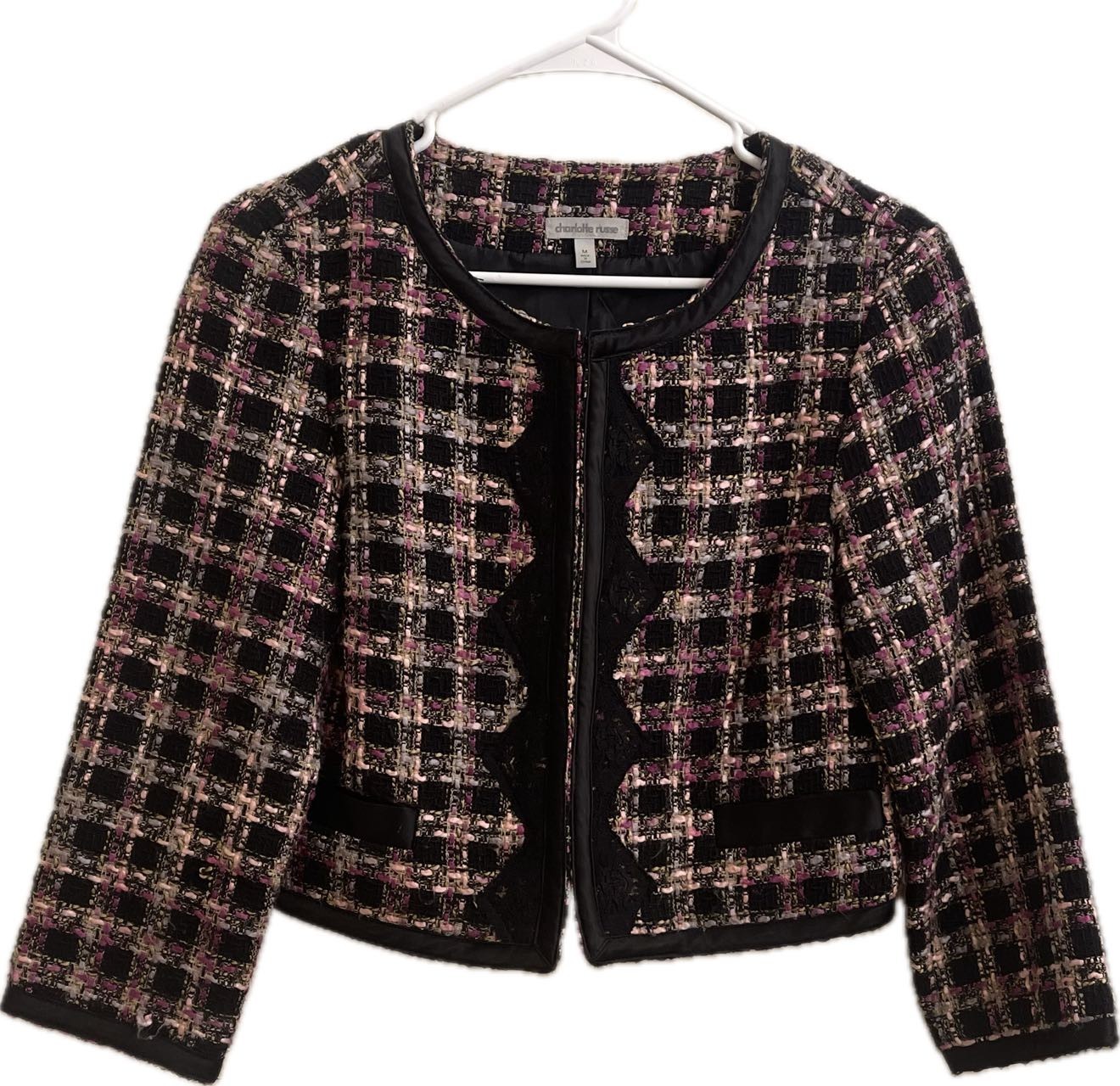 Multicolor Grids Trendy fashion women's clothing Size M.