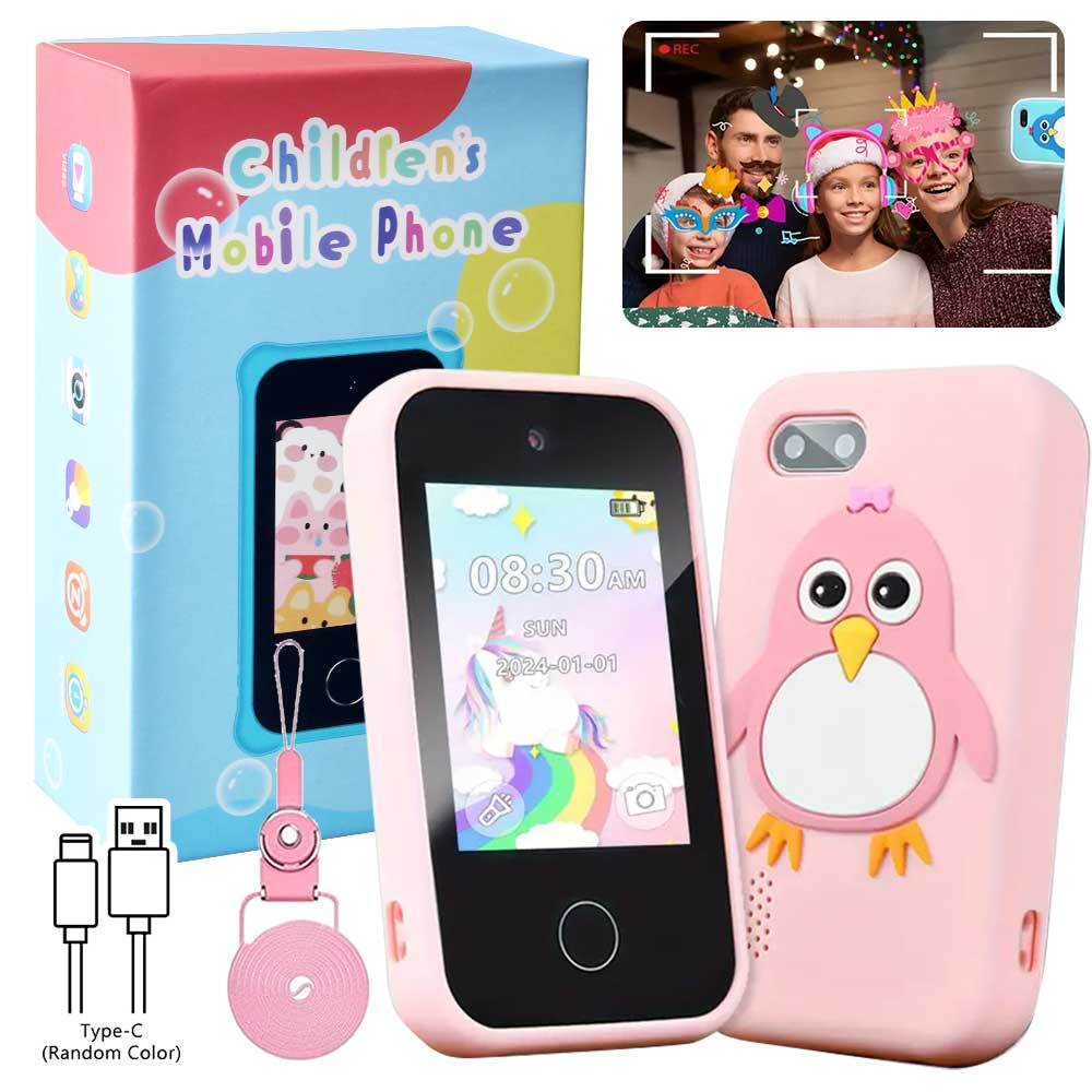 Touchscreen Phone for Kids, with 32GB Card, Multi-Function Kids Toy Smart Phone