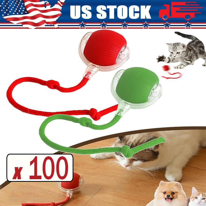 Automatic Rolling Ball Smart Cat Dog Toy Electric Pet Self-moving Kitten lot