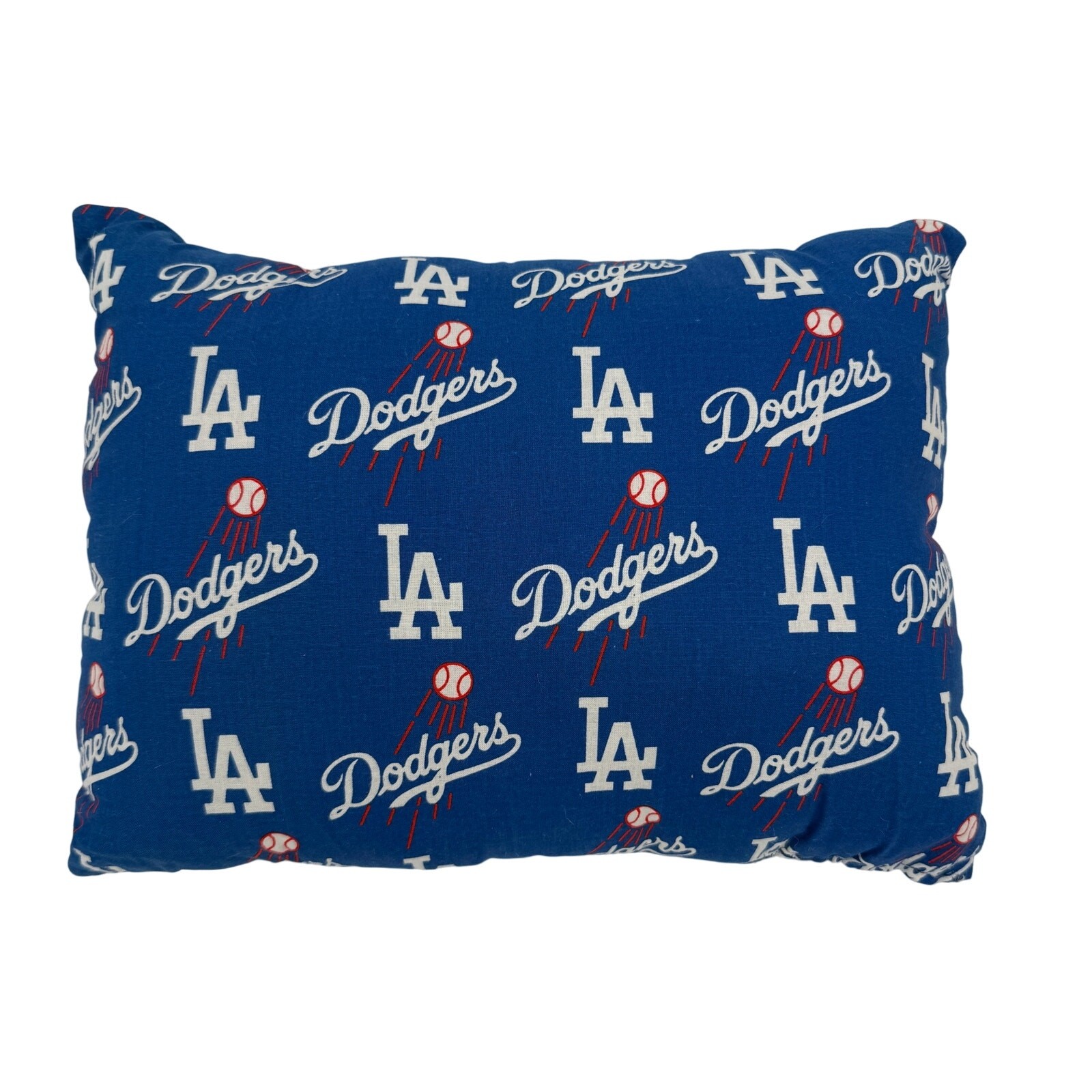 LA Dodgers Blue Throw Pillow Cozy Home Decor For Baseball Fans Gift - 12" x 8"
