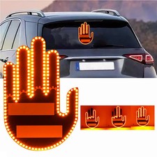 Funny New LED Illuminated Gesture Light Car Finger Light With Remote