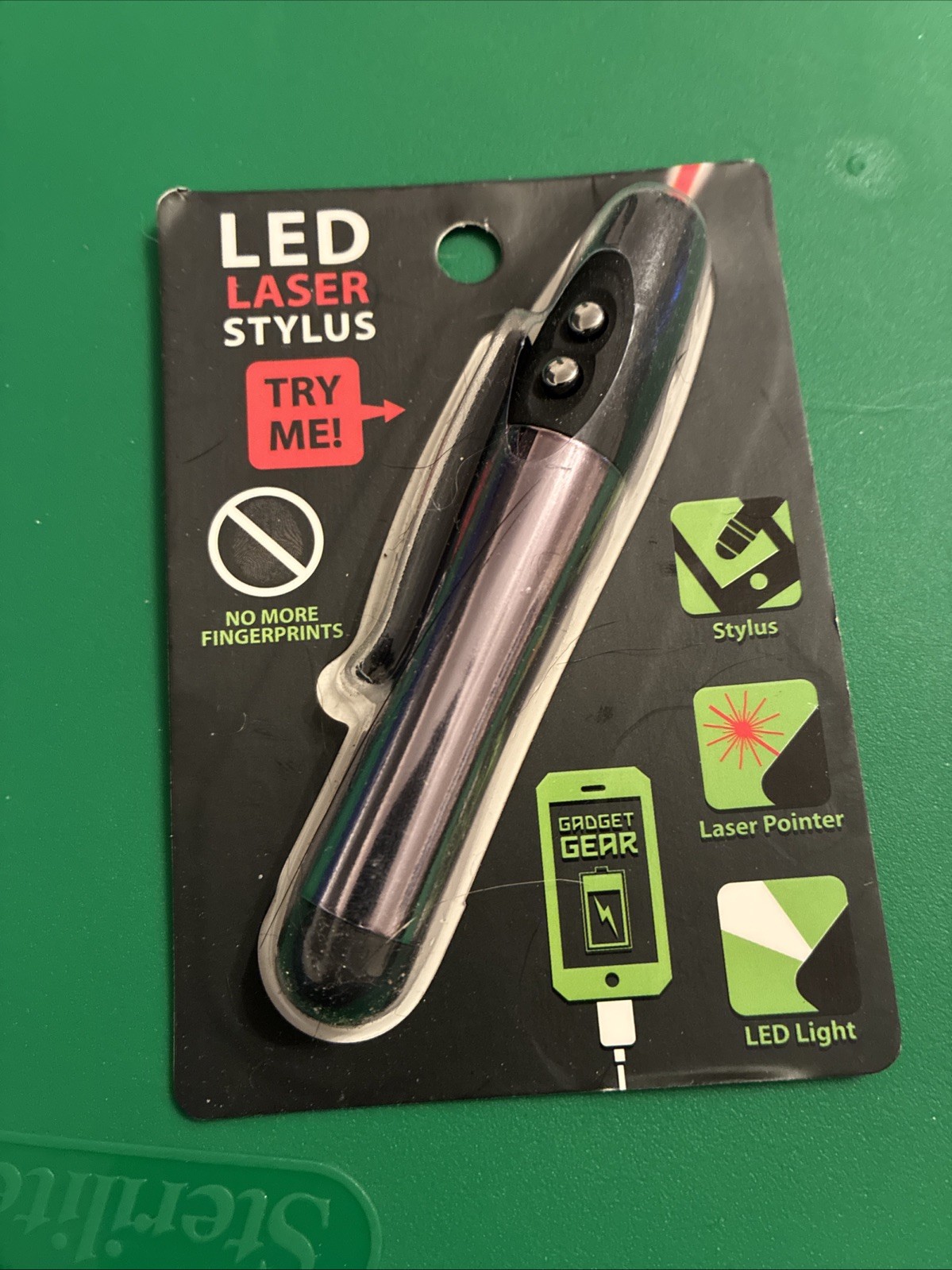 Gadget Gear LED Laser Pointer, Stylus, LED Light Touch Pen