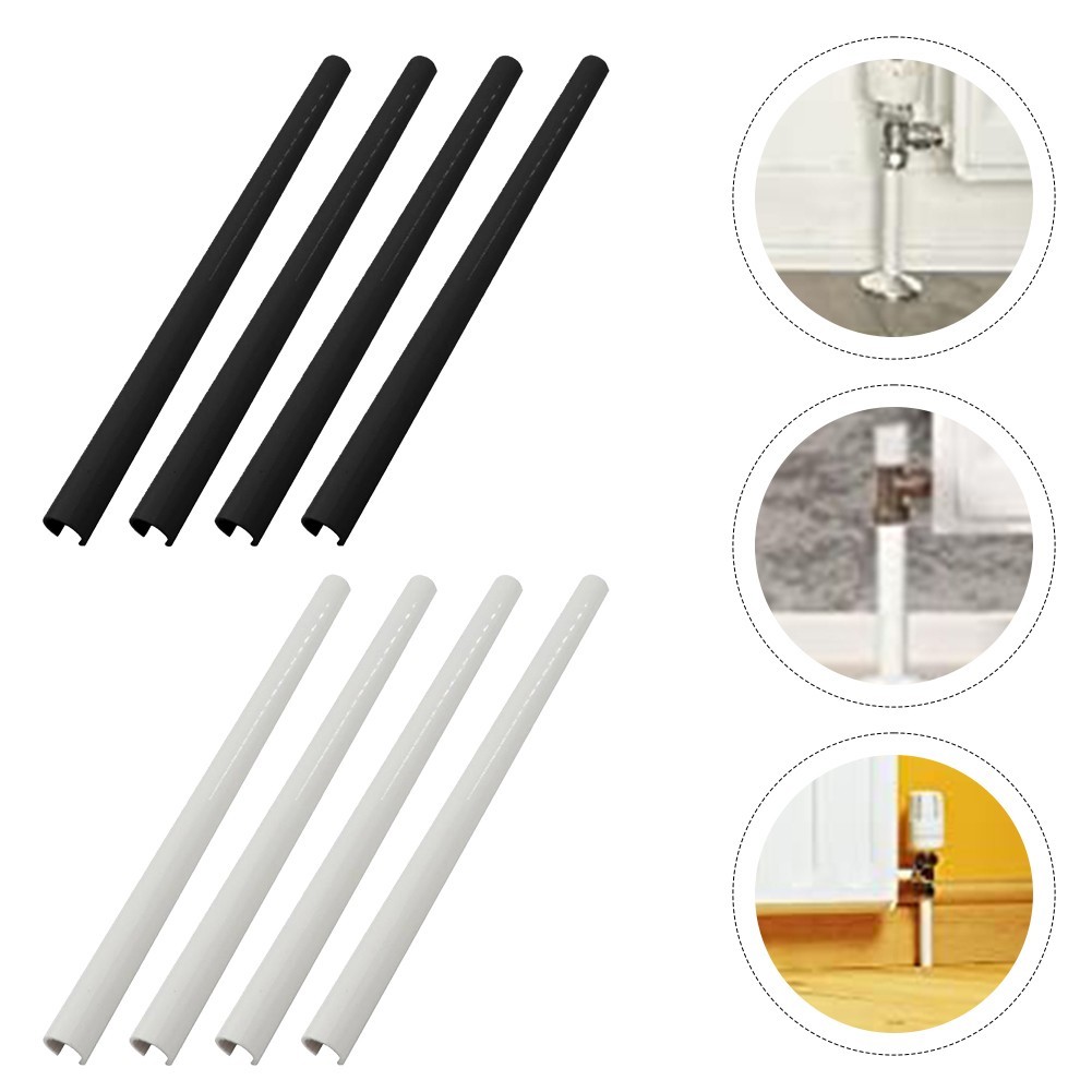 Set of 4 Radiator Pipe Covers Convenient Design for Seamless Interior Finish