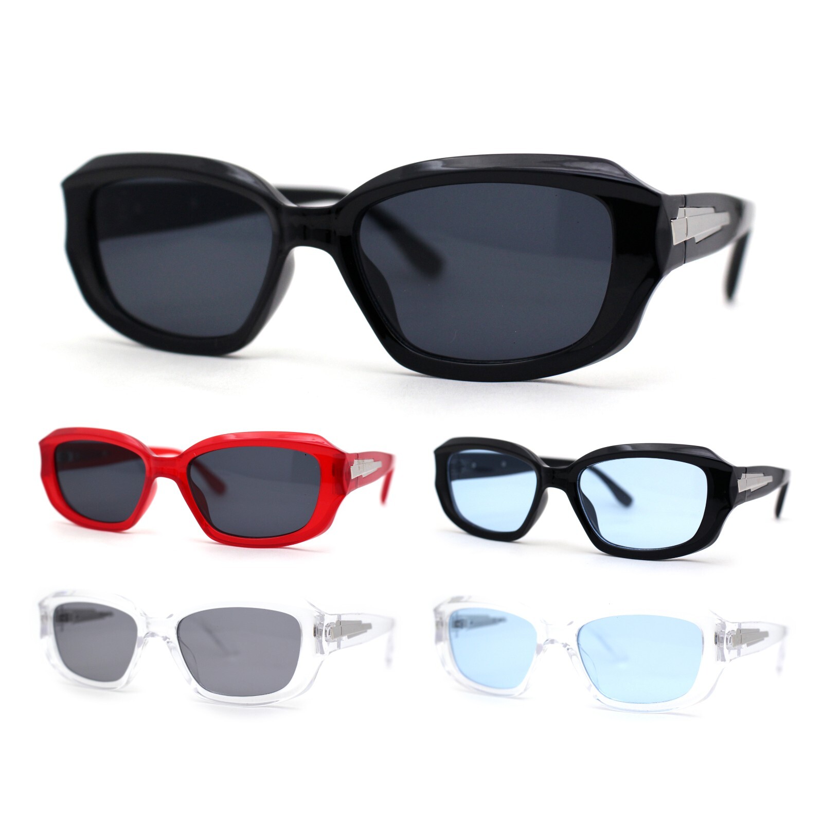 Womens Mod Classic Retro Rectangular Trendy Fashion Sunglasses