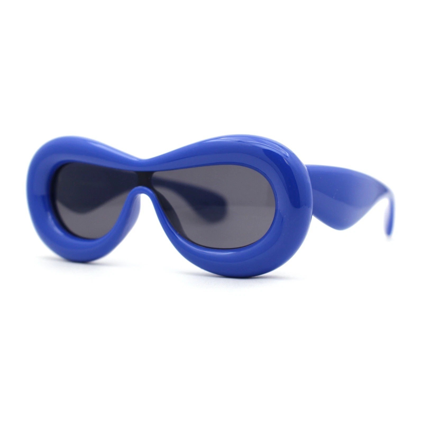 Funky Blue Round Sunglasses Women's Novelty Trendy Fashion Eyewear Festival NEw