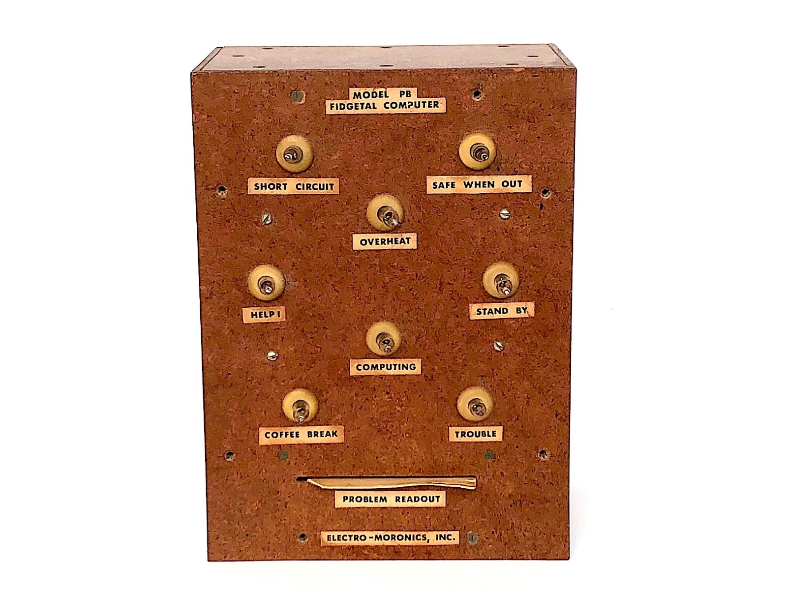 Vintage Computer Prop Figetal  Humorous Tech Geek Gag Gift Prank Joke