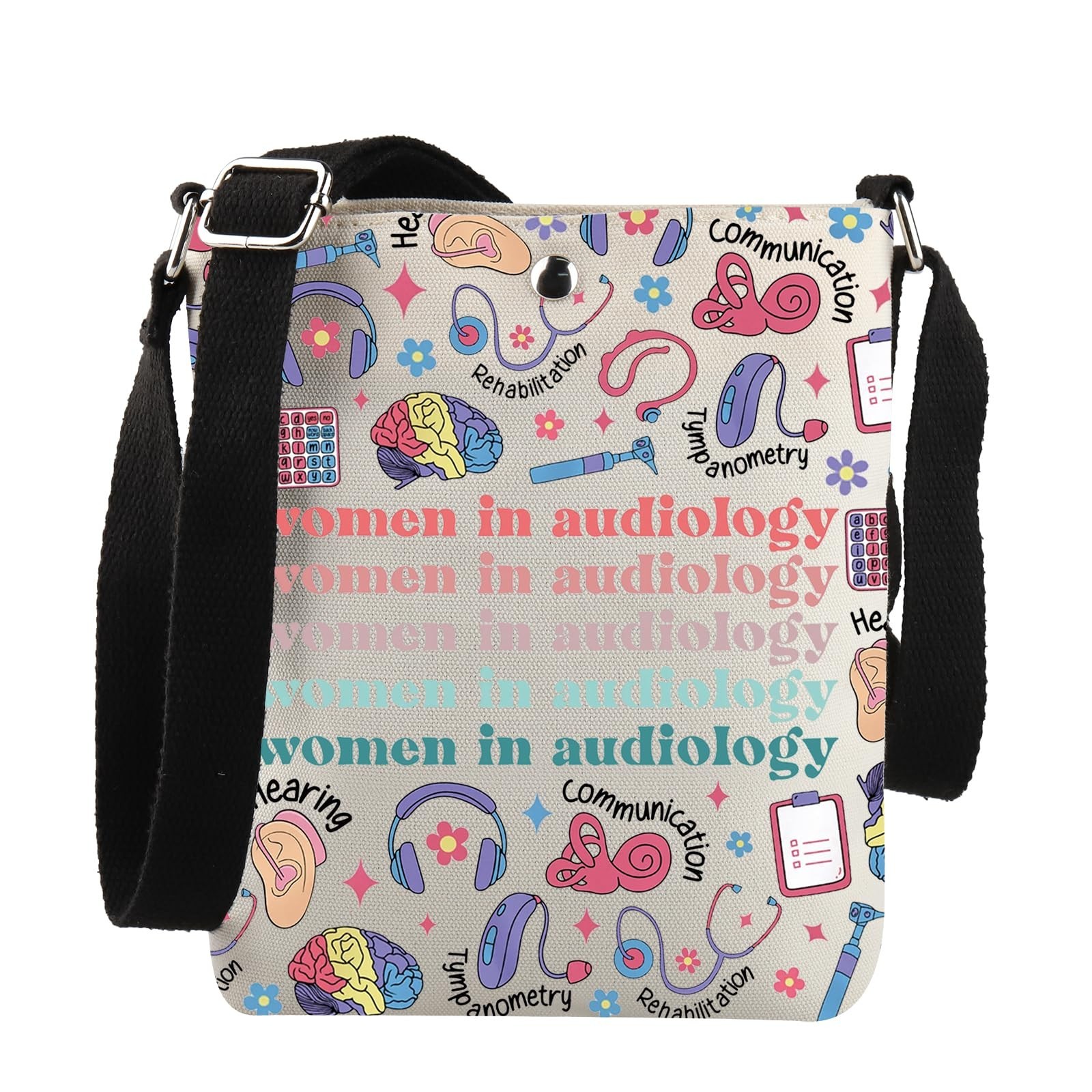 Audio Tech Gift Women in Audiology Crossbody Bag Ear Doctor Gift