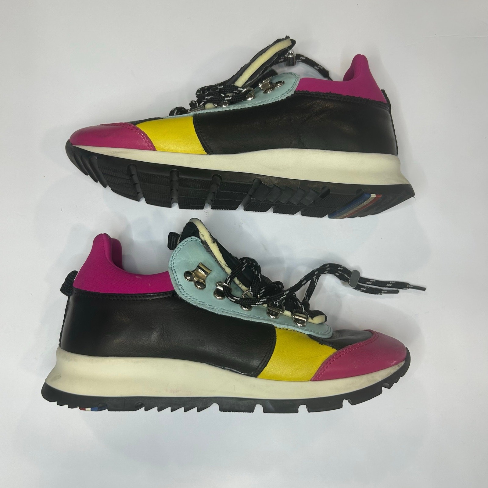 Rossignol X Phllippe Model Paris bright colorblock statement sneakers. Women 37