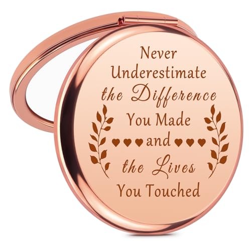 Inspirational Compact Mirror Gifts for Women Sister Friends Coworker Leaving 