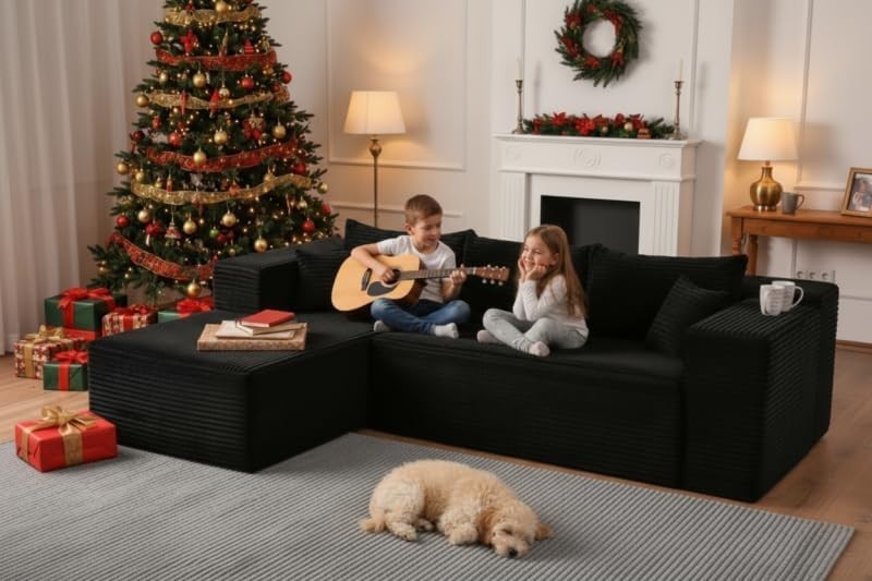 110/109'' Wide Loveseat Sofa for Home Family Gift Modern Cozy Sectional Sofa 🛋️