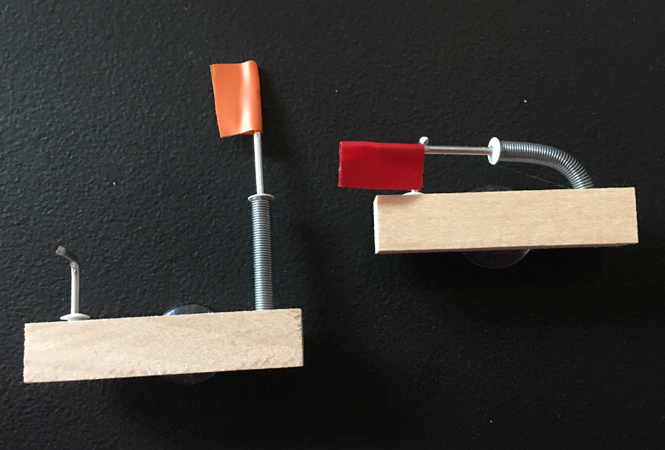 (2) Mini TIP-UPS * Empty Beer Indicator * Ice fisherman - Novelty Item