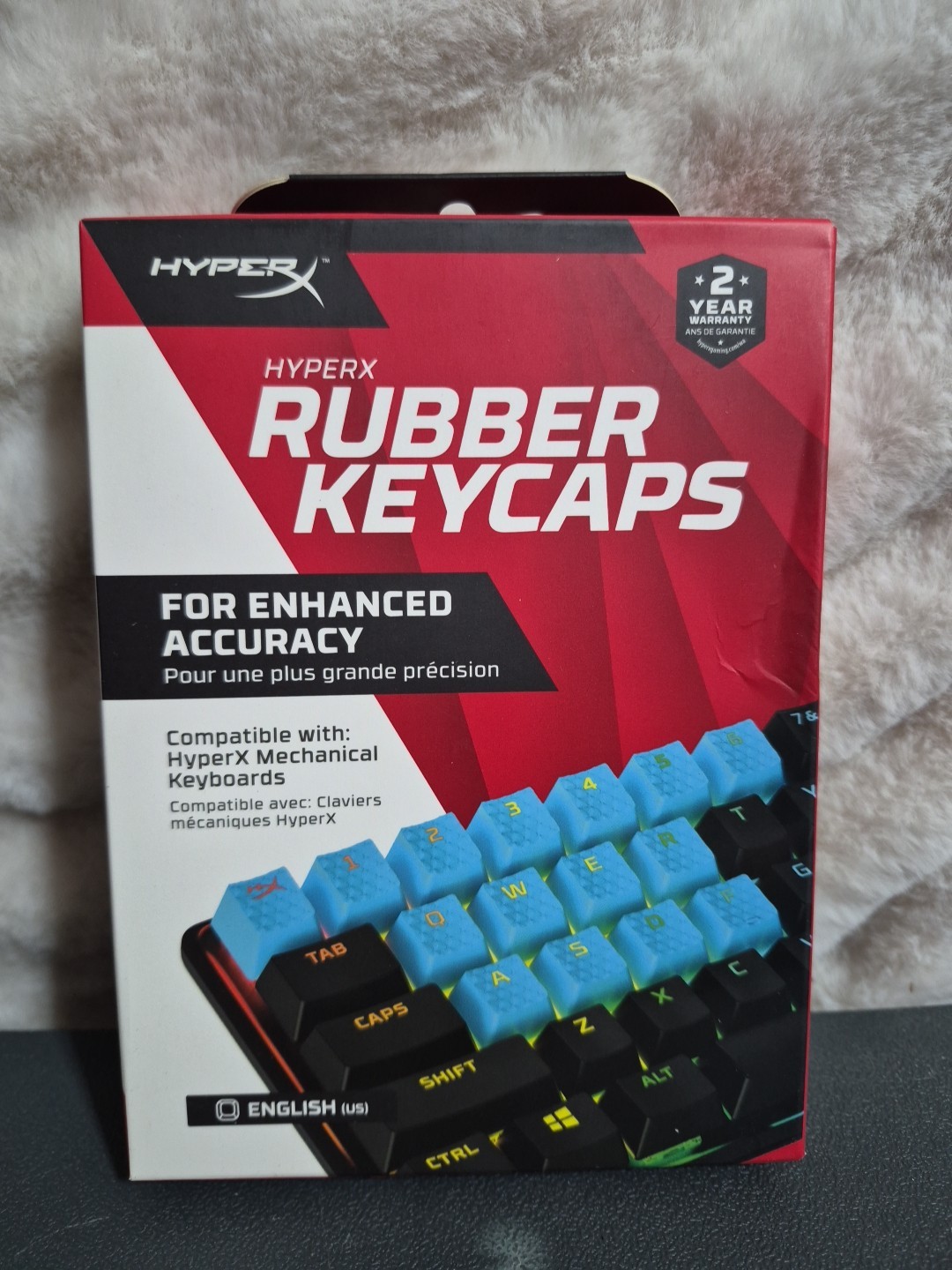 HyperX Rubber Keycaps Gaming Accessory Kit 19 Keys English US Layout Blue
