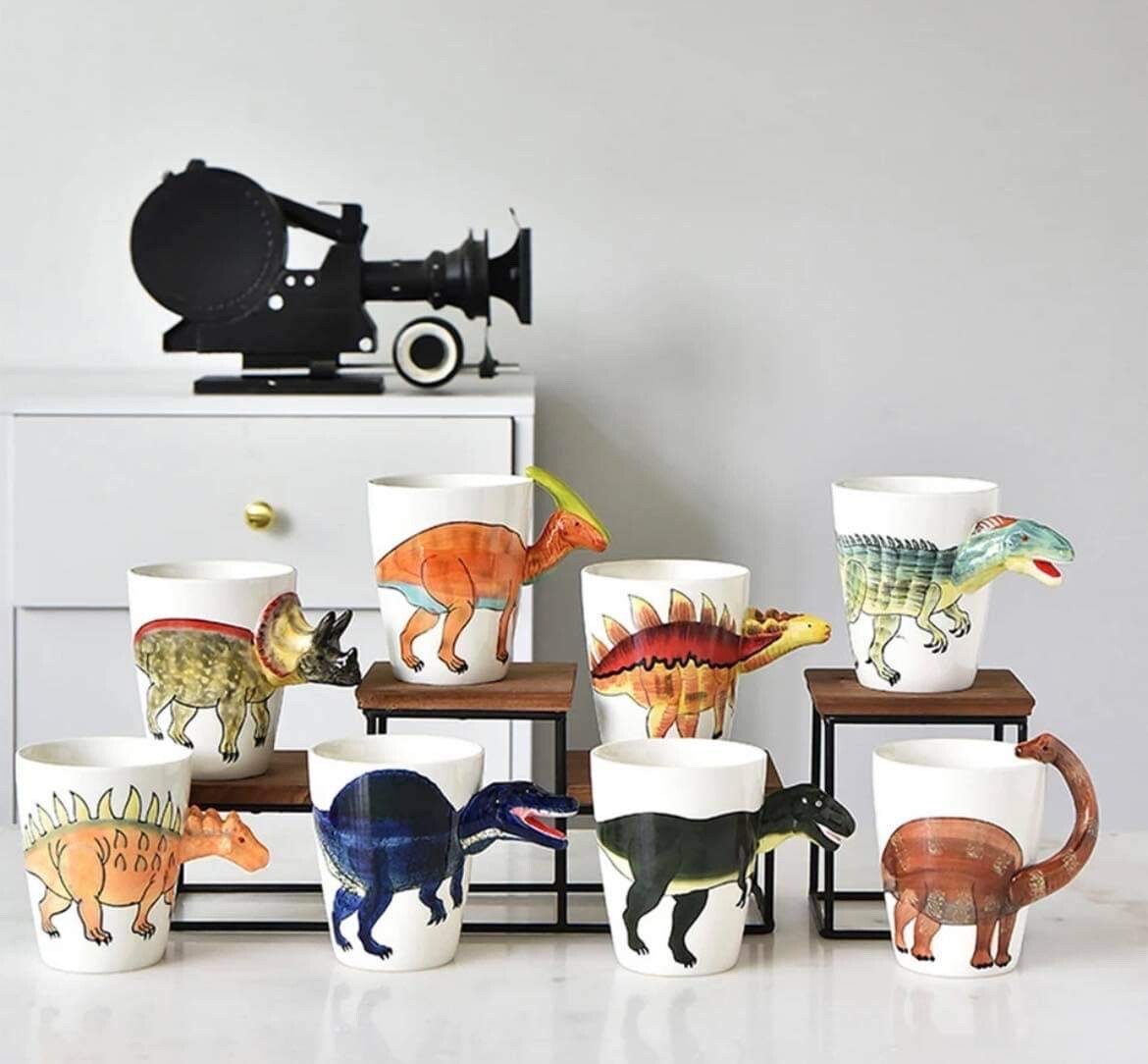 Dinosaur Creative 3D Novelty Mugs / Cup - Tea Coffee Children Present Gift