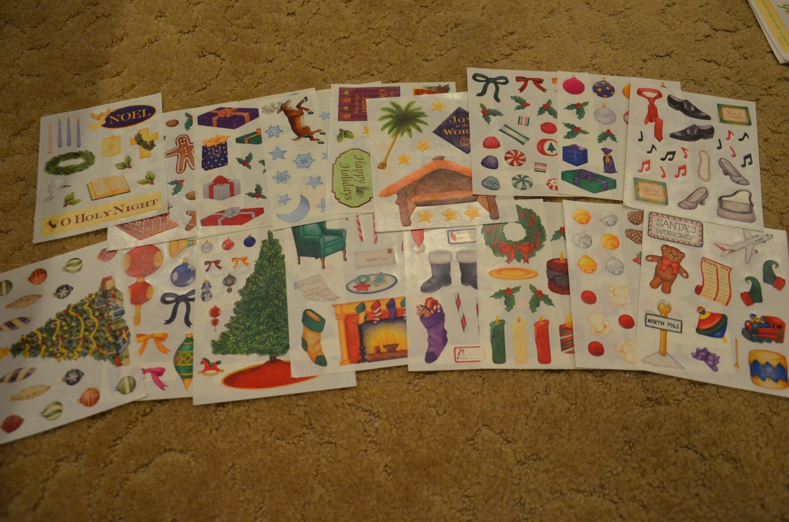 Creative Memories Christmas Holidays Block Stickers You Choose