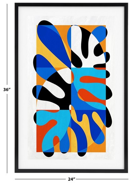 Safavieh SPUNKY SPLAT 24 x 36 WALL ART, Reduced Price 2172778474 WLA2067A