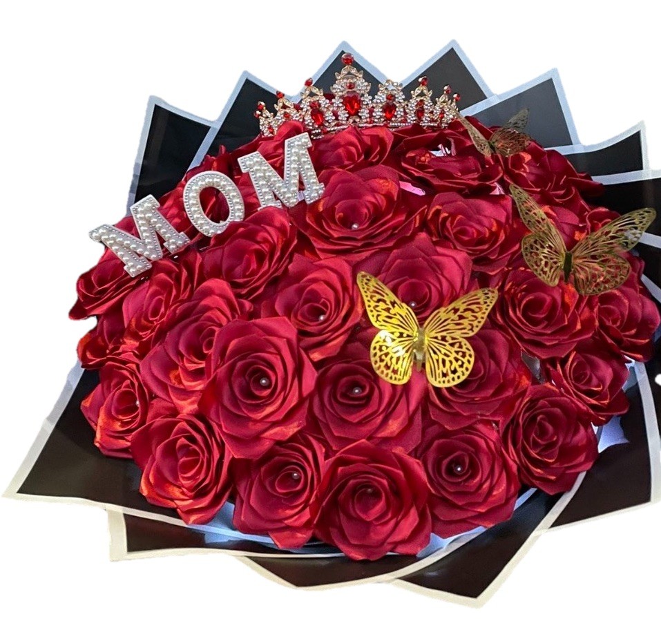 Ramo de Rosas Eternas Personalized Gift Line. Custom Name