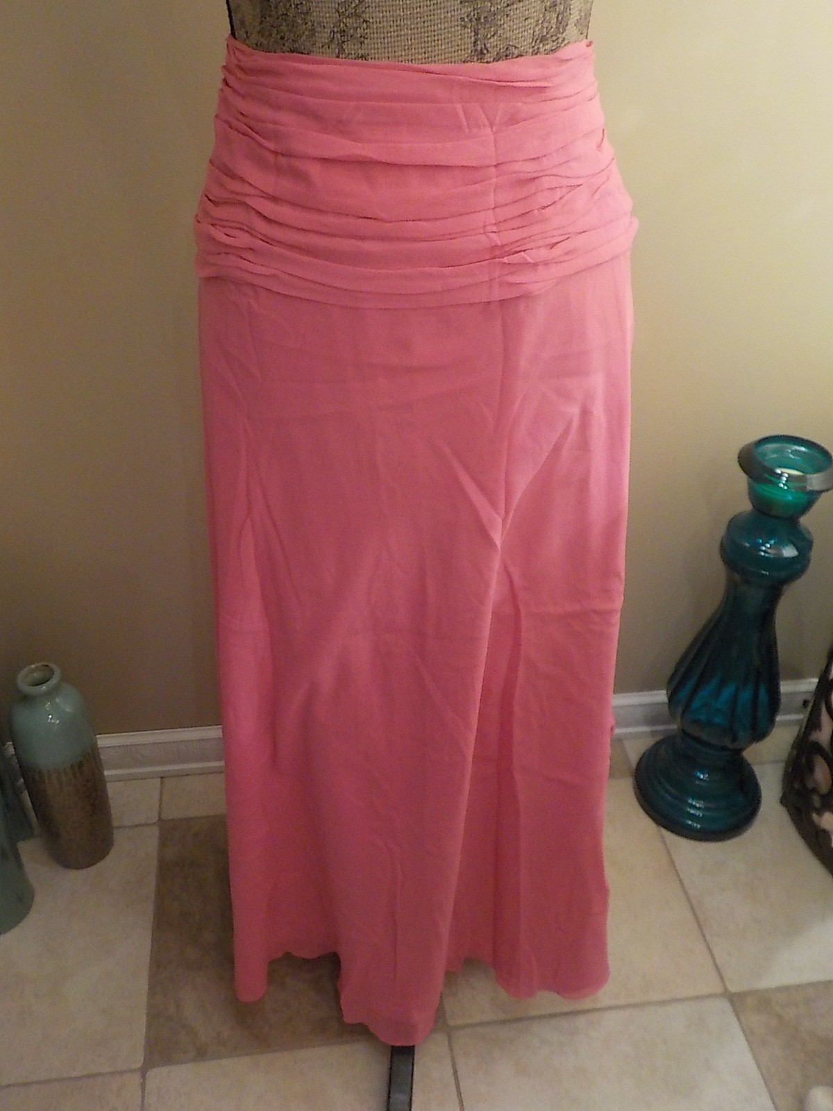 New The Look Randolph Duke Silk Long Special Occasion Evening Skirt Womens 20W