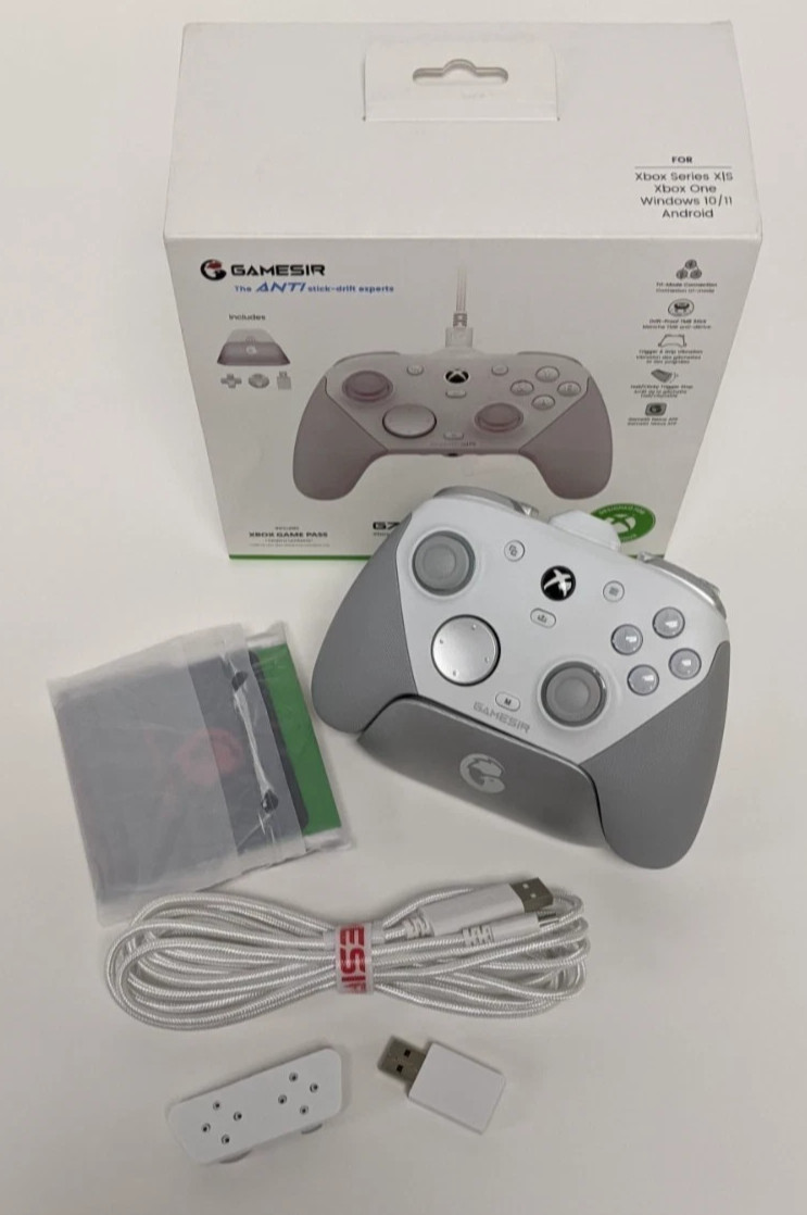 GameSir G7 Pro Tri-Mode Wired Xbox / PC Wireless Controller – Open Box – White