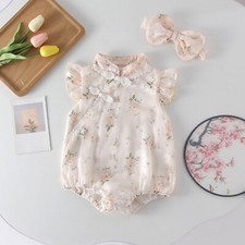 Preemie Baby Girl Clothes Newborn Babys Girls Summer Romper Short Sleeve Newborn