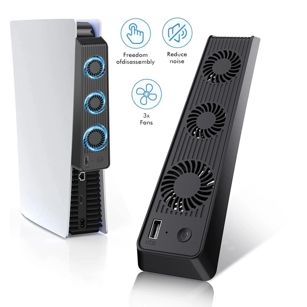 External Cooling Fan Cooler Game Accessories for PS5 PlayStation 5 Host Console