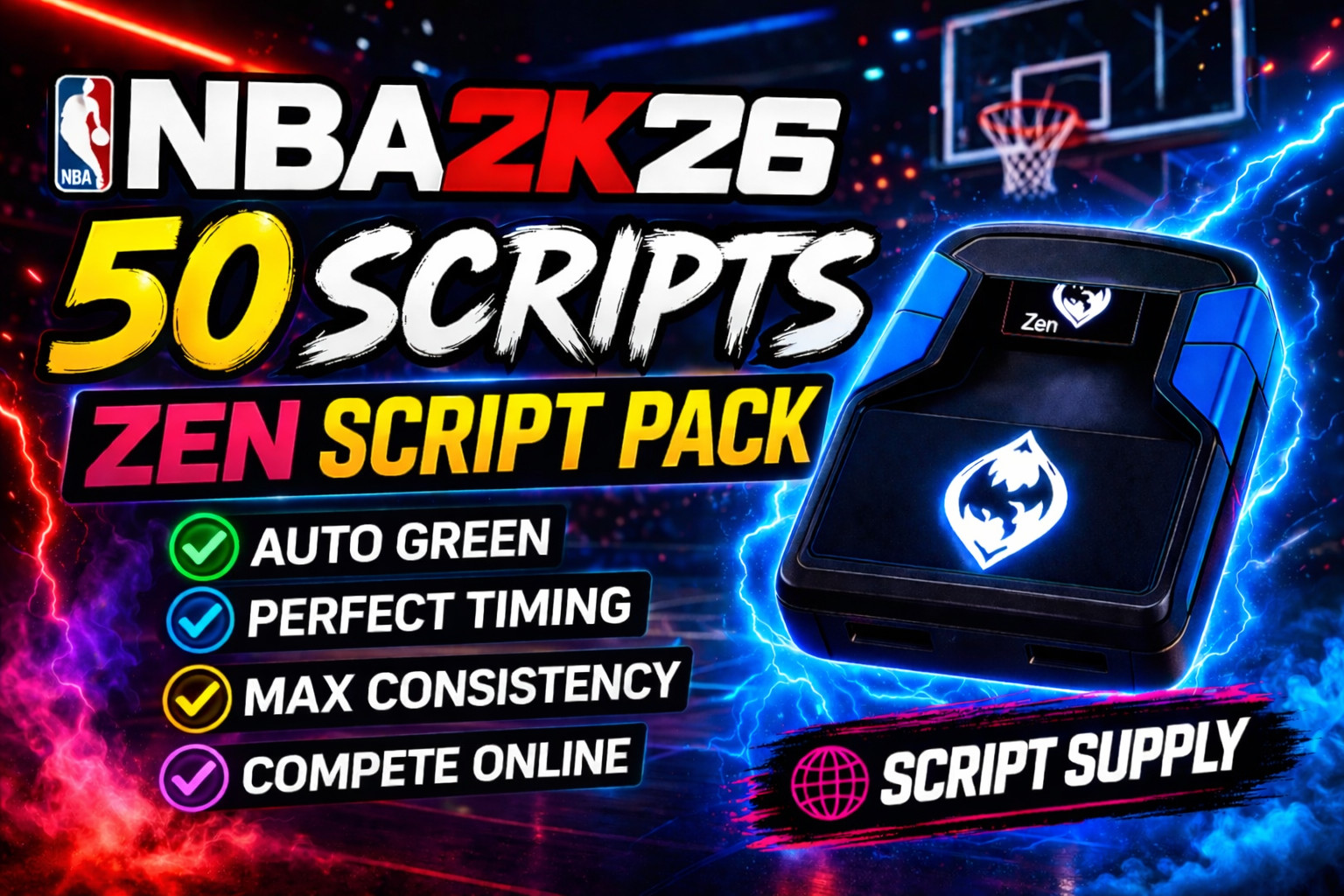 NBA 2K26 Cronus Zen Scripts 50 Pack – Hoops, Glory, Proaimers, Yoga, Sosa, +MORE