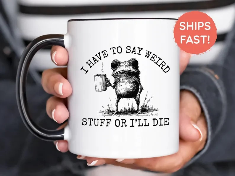 Frog Coffee Mug Unique Design Gift Cup