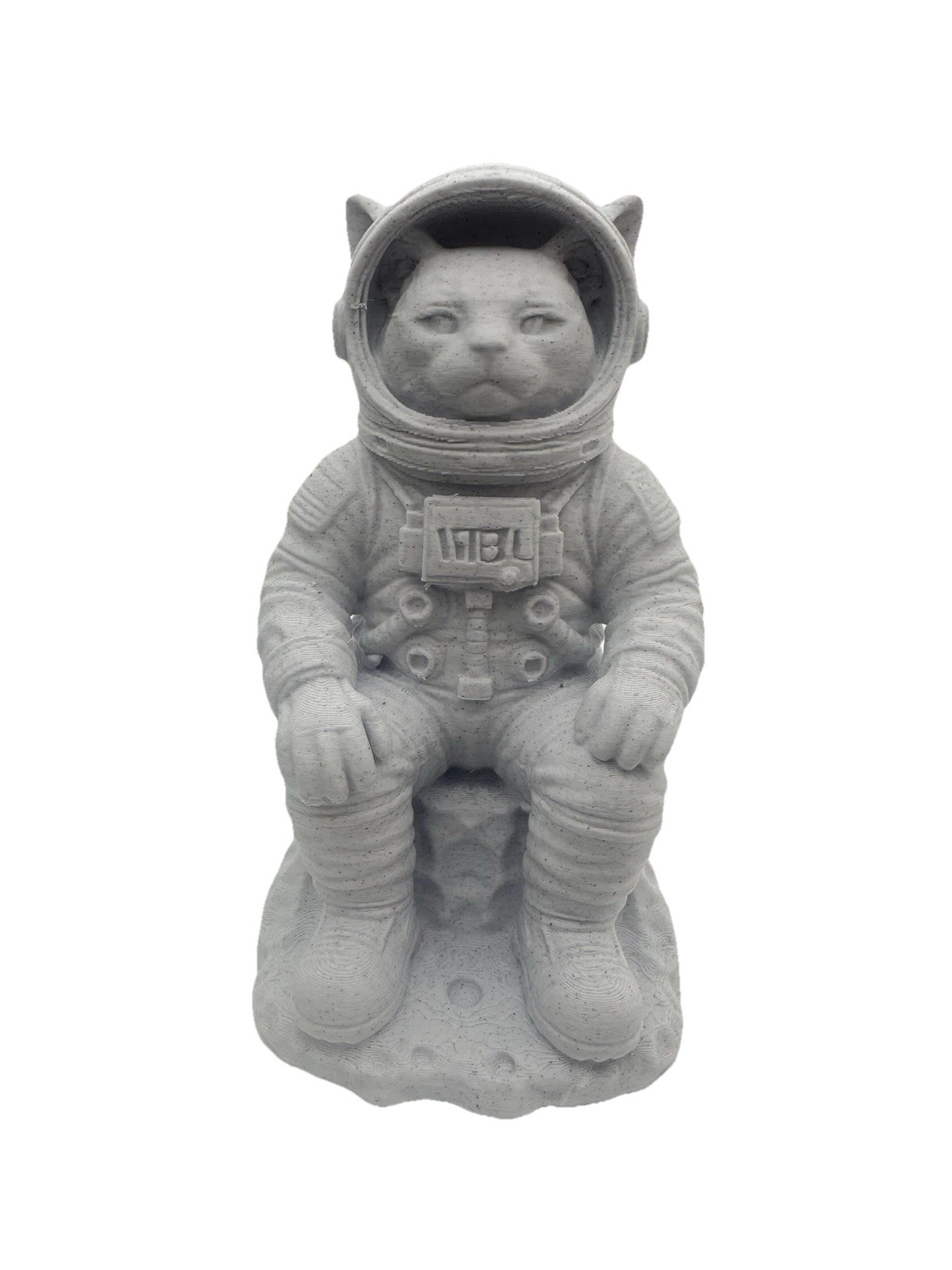 NASA Cat Astronaut Figurine 6” Space Statue Cosmic Home Decor Quirky Cat Gift