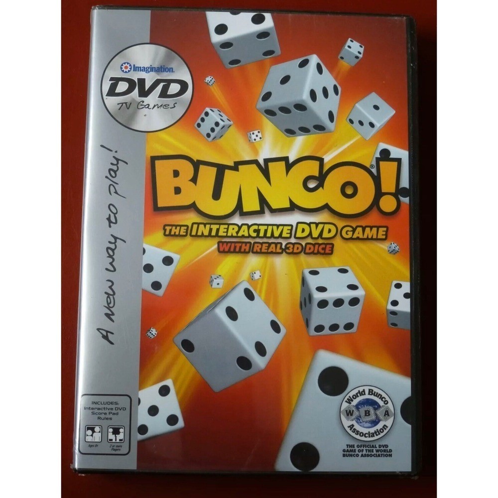DVD Bunco with 3D Dice TV Interactive Game NEW SEALED