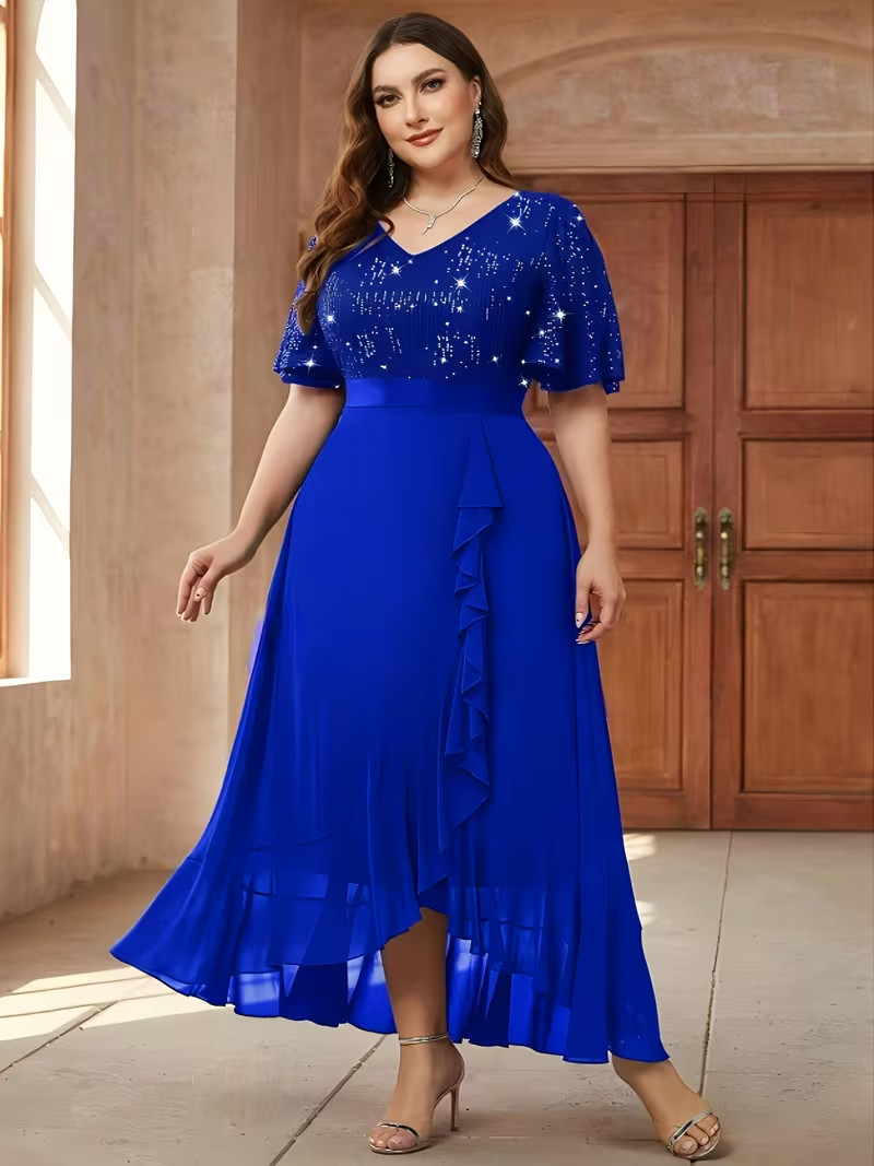 Elegant Plus Size Evening Gown for Parties