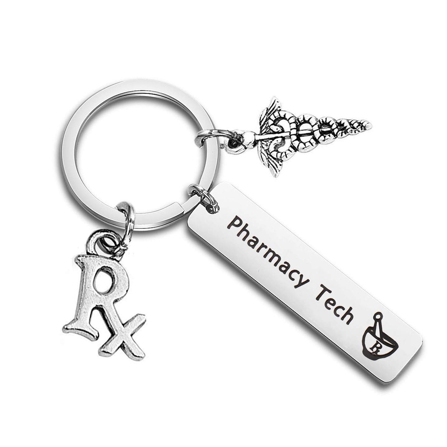 QIIER Pharmacy Tech Gift Pharmacy Technician Bracelet Expandable Wire Bangle RX