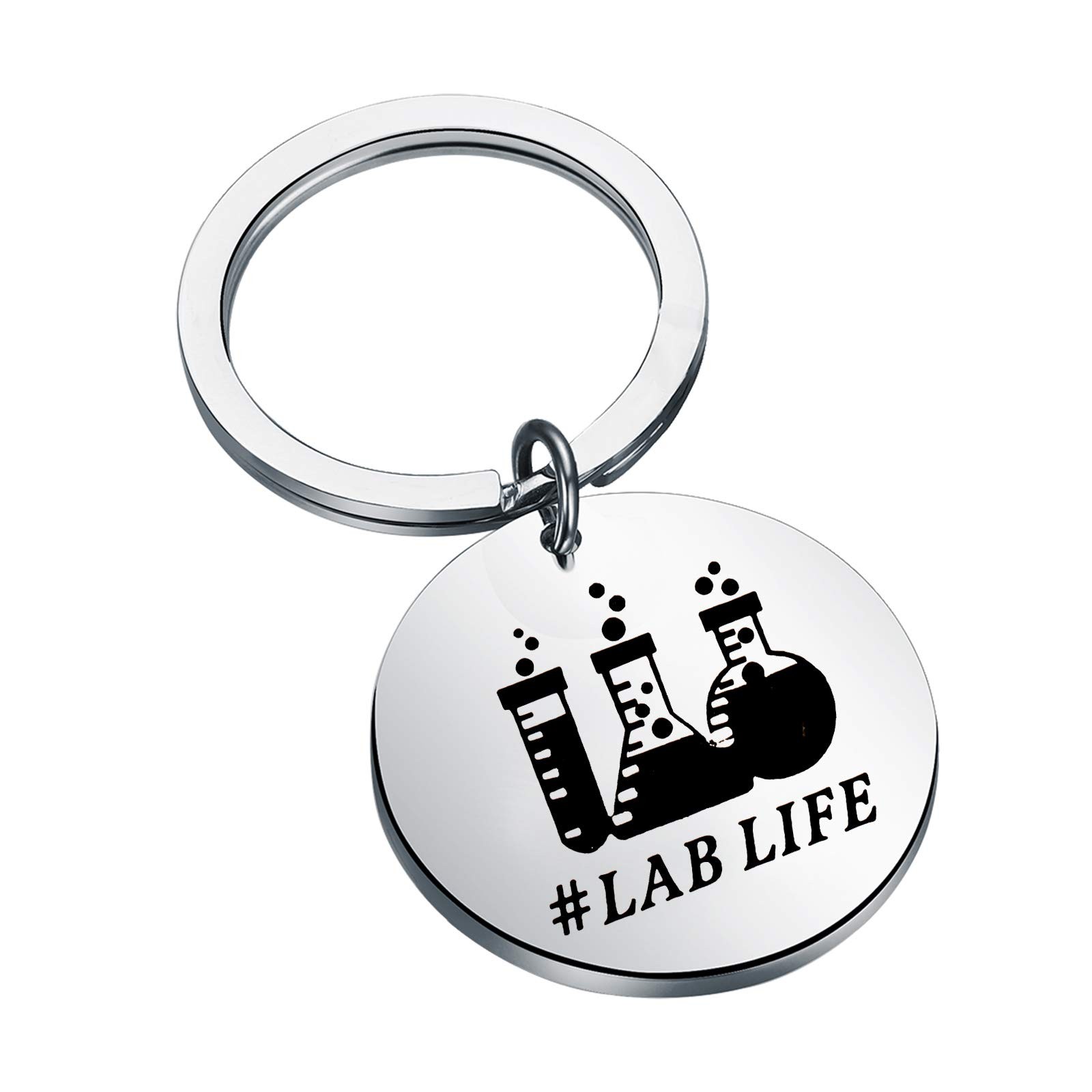 Lab Week Lab Tech Gift Lab Life Keychain Gift for Biology Chemistry Teacher Scie
