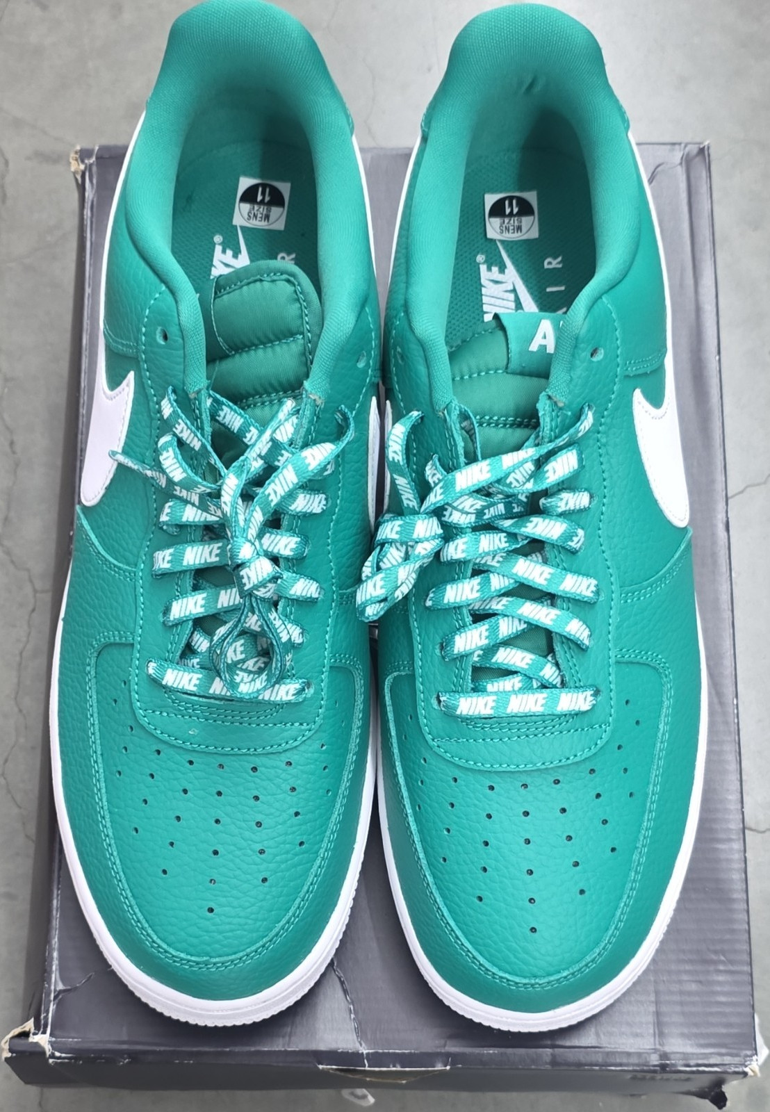 Nike Air Force 1 '07 LV8 Neptune Green/White Low Top Sneakers 823511-302